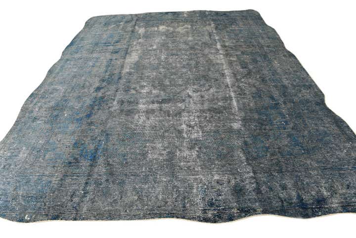 9' 5 x 12' 1 Hand Knotted Ultra Vintage Persian Wool Rug