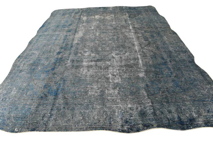 Detail image of 9' 5 x 12' 1 Hand Knotted Ultra Vintage Persian Wool Rug