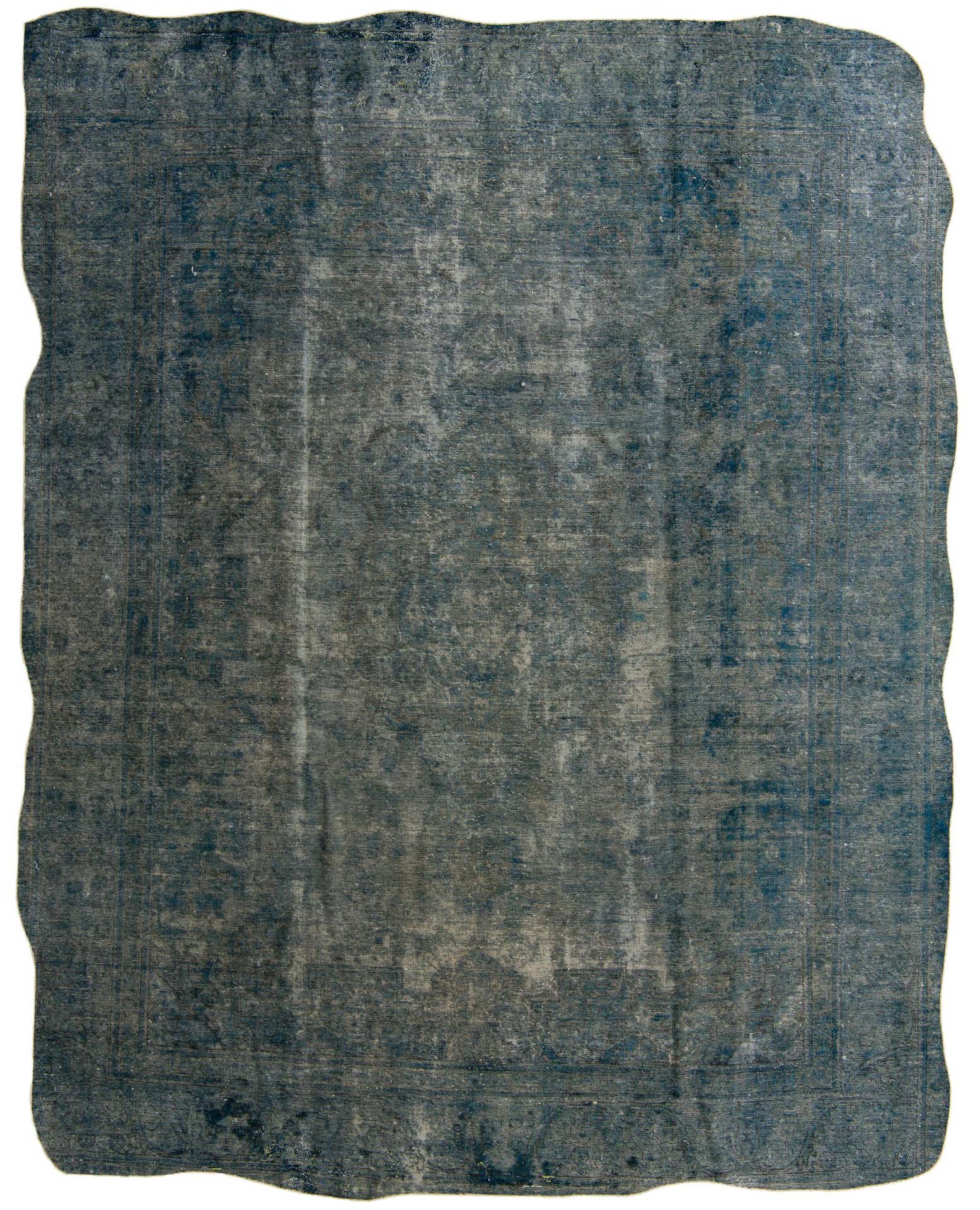 9' 5 x 12' 1 Hand Knotted Ultra Vintage Persian Wool Rug