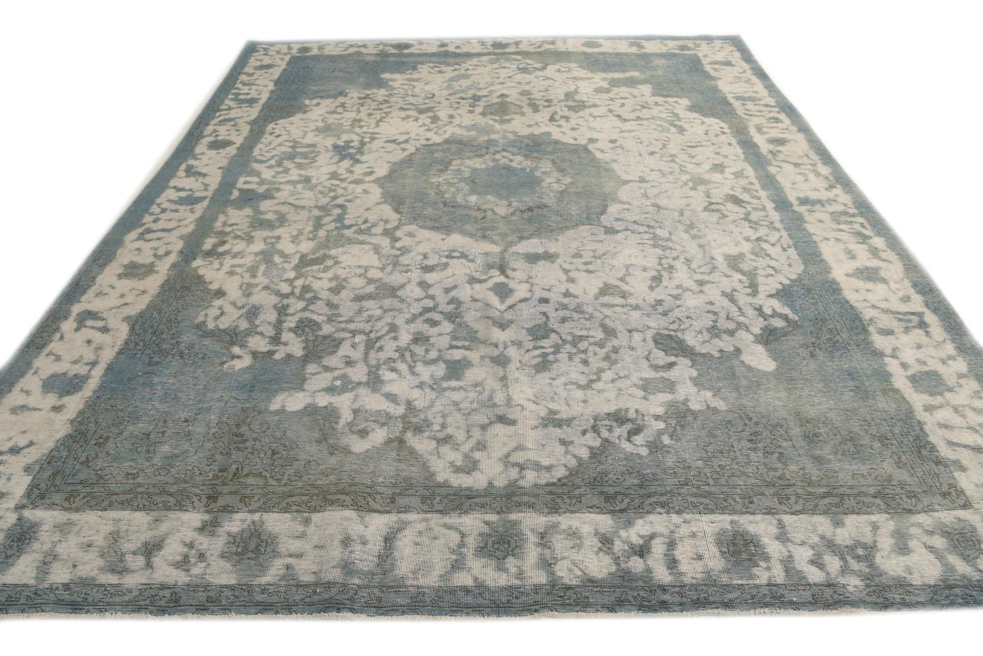 9' 6 x 12' 9 Hand Knotted Ultra Vintage Persian Wool Rug