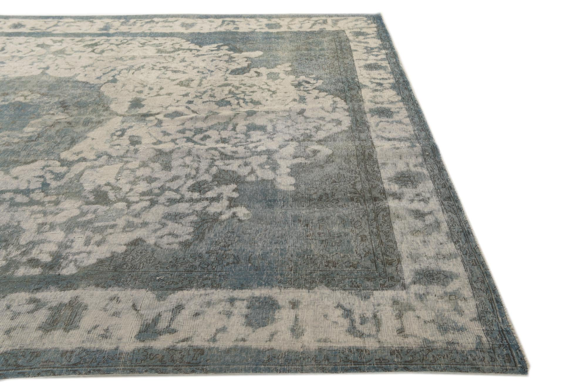 9' 6 x 12' 9 Hand Knotted Ultra Vintage Persian Wool Rug