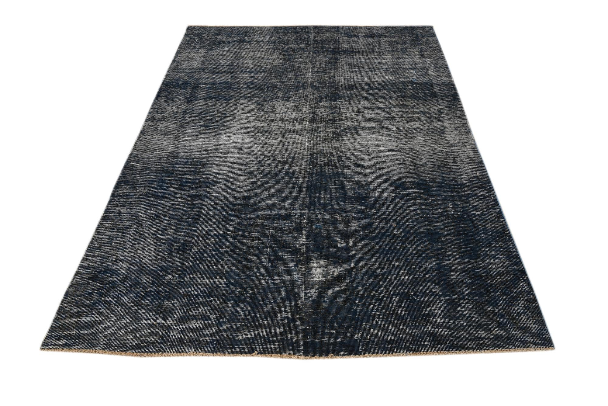 4' 6 x 6' 9 Hand Knotted Ultra Vintage Persian Wool Rug