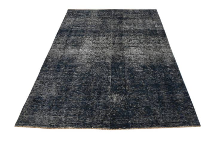 Detail image of 4' 6 x 6' 9 Hand Knotted Ultra Vintage Persian Wool Rug