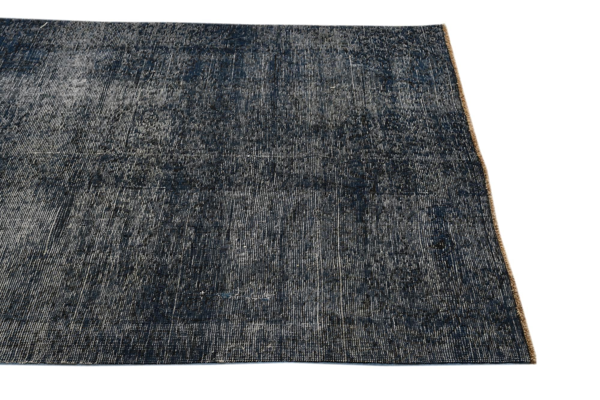 4' 6 x 6' 9 Hand Knotted Ultra Vintage Persian Wool Rug