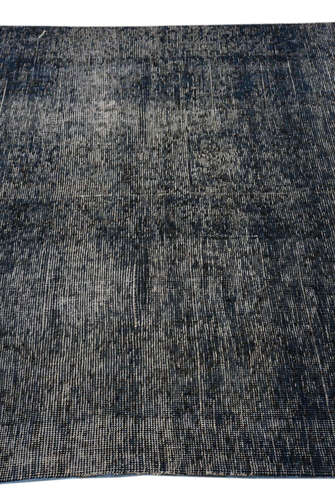 4' 6 x 6' 9 Hand Knotted Ultra Vintage Persian Wool Rug