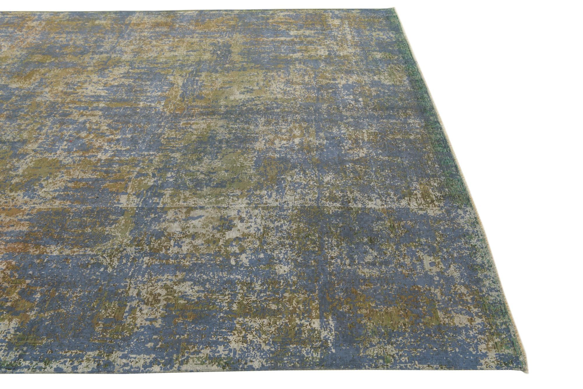 8' 1 x 10' 10 Hand Knotted Ultra Vintage Persian Wool Rug