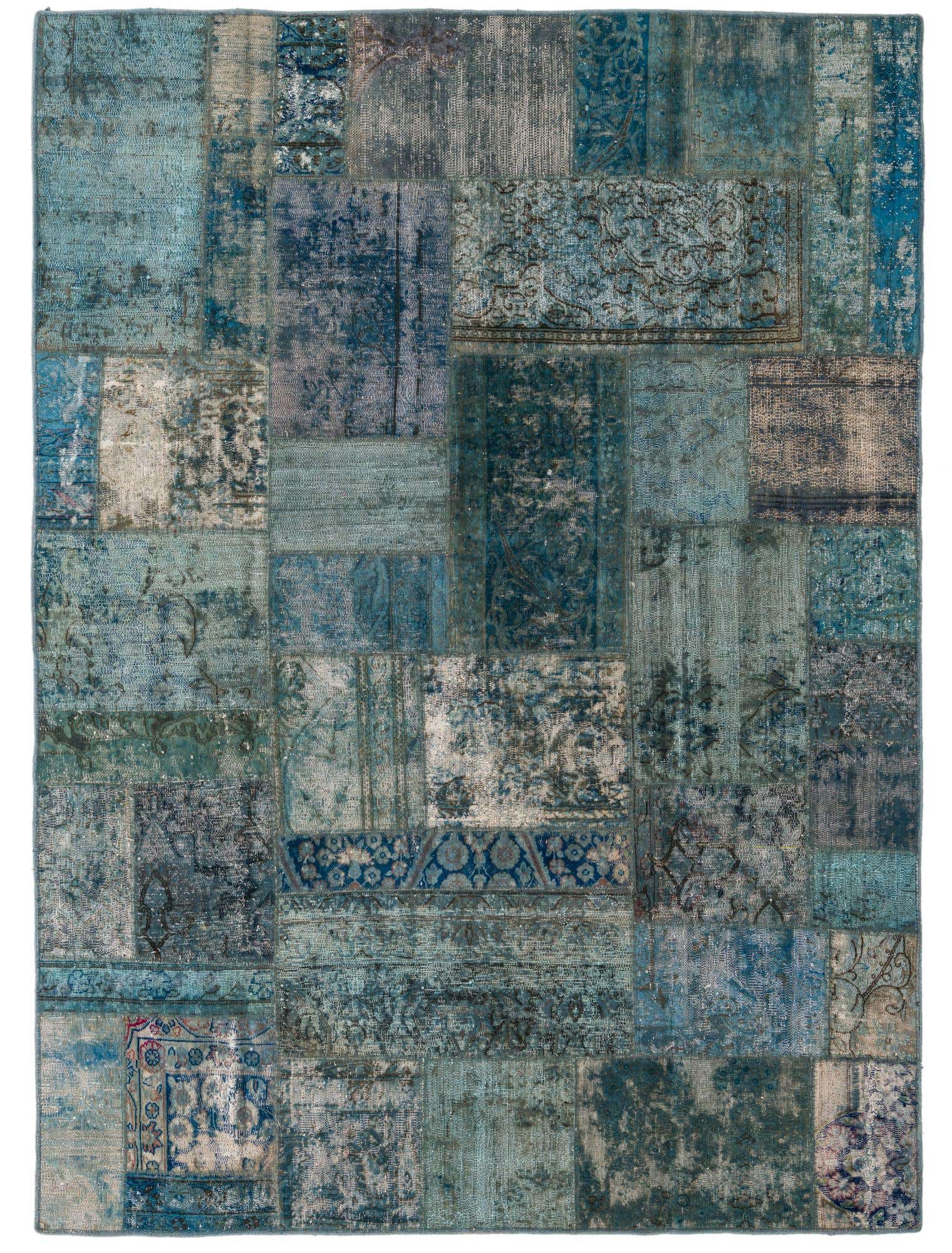 5' 9 x 8' Hand Knotted Ultra Vintage Persian Wool Rug