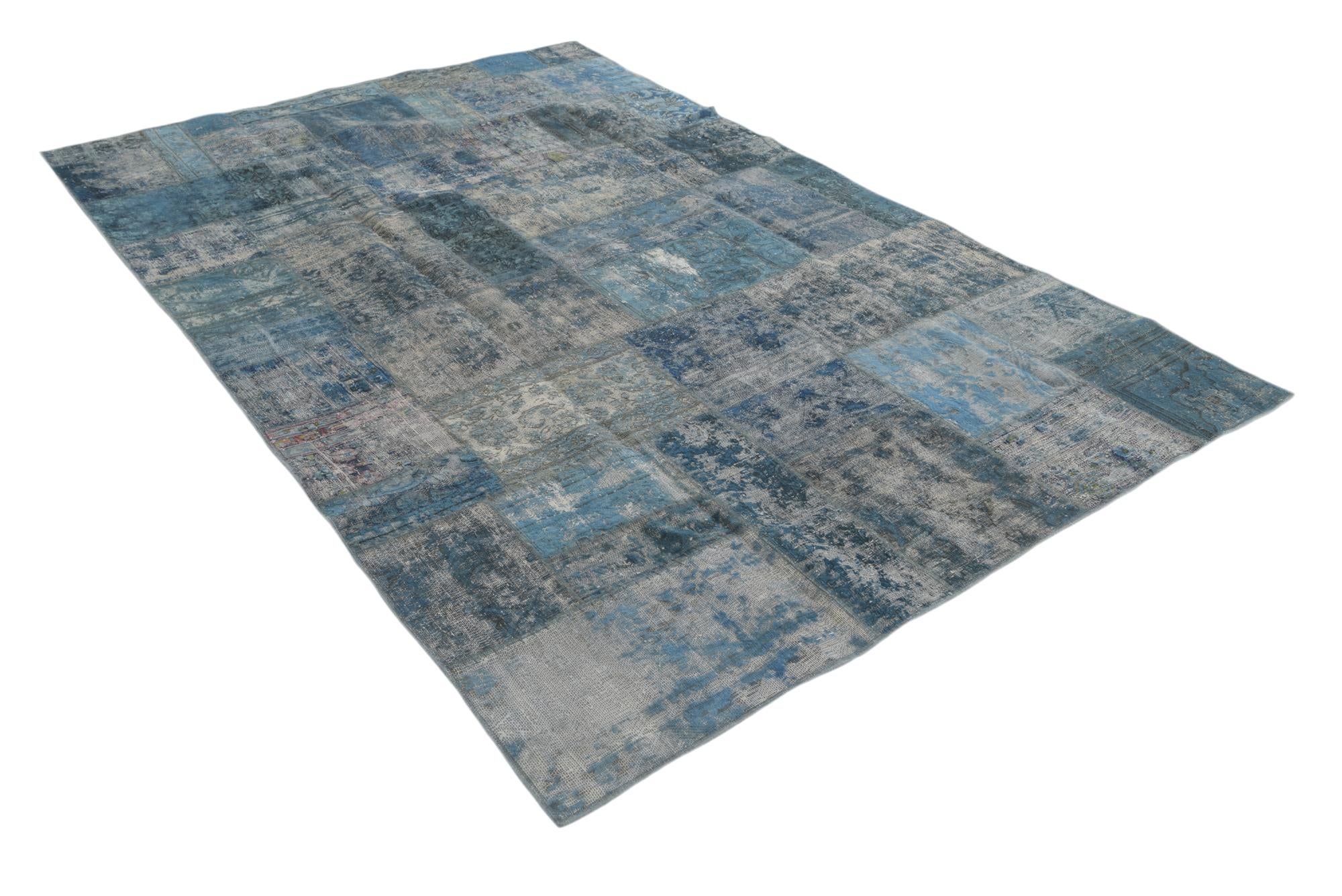 5' 10 x 9' 1 Hand Knotted Ultra Vintage Persian Wool Rug