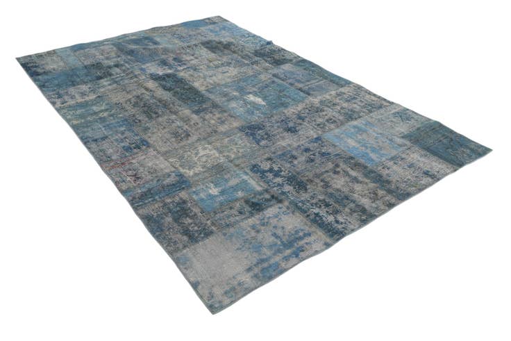 Detail image of 5' 10 x 9' 1 Hand Knotted Ultra Vintage Persian Wool Rug