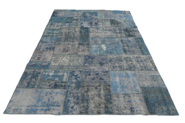 Detail image of 5' 10 x 9' 1 Hand Knotted Ultra Vintage Persian Wool Rug
