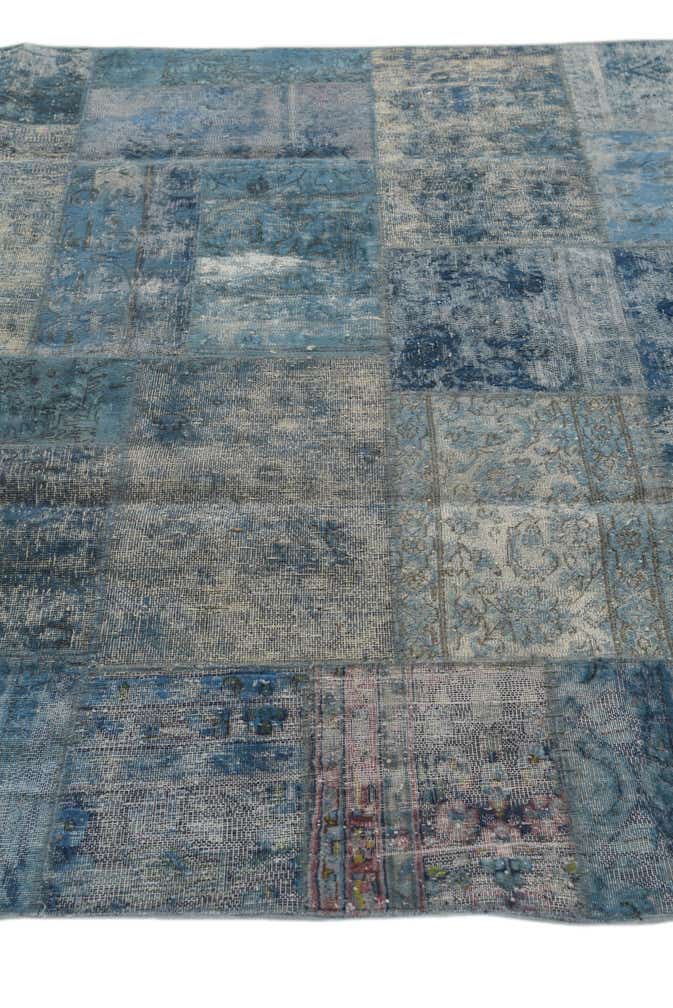 5' 10 x 9' 1 Hand Knotted Ultra Vintage Persian Wool Rug