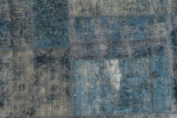 5' 10 x 9' 1 Hand Knotted Ultra Vintage Persian Wool Rug