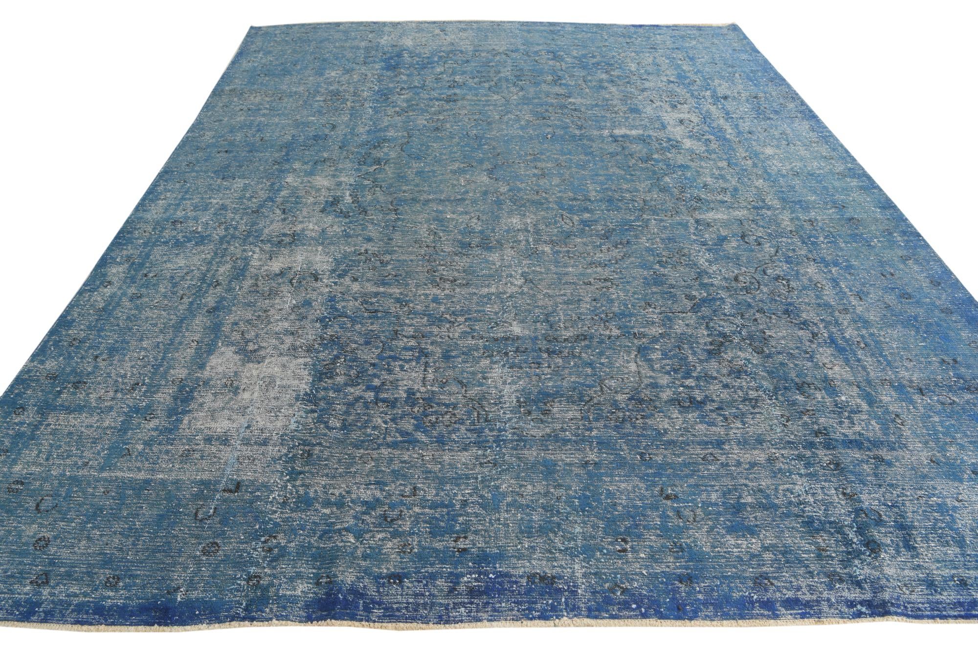 9' 6 x 12' 7 Hand Knotted Ultra Vintage Persian Wool Rug