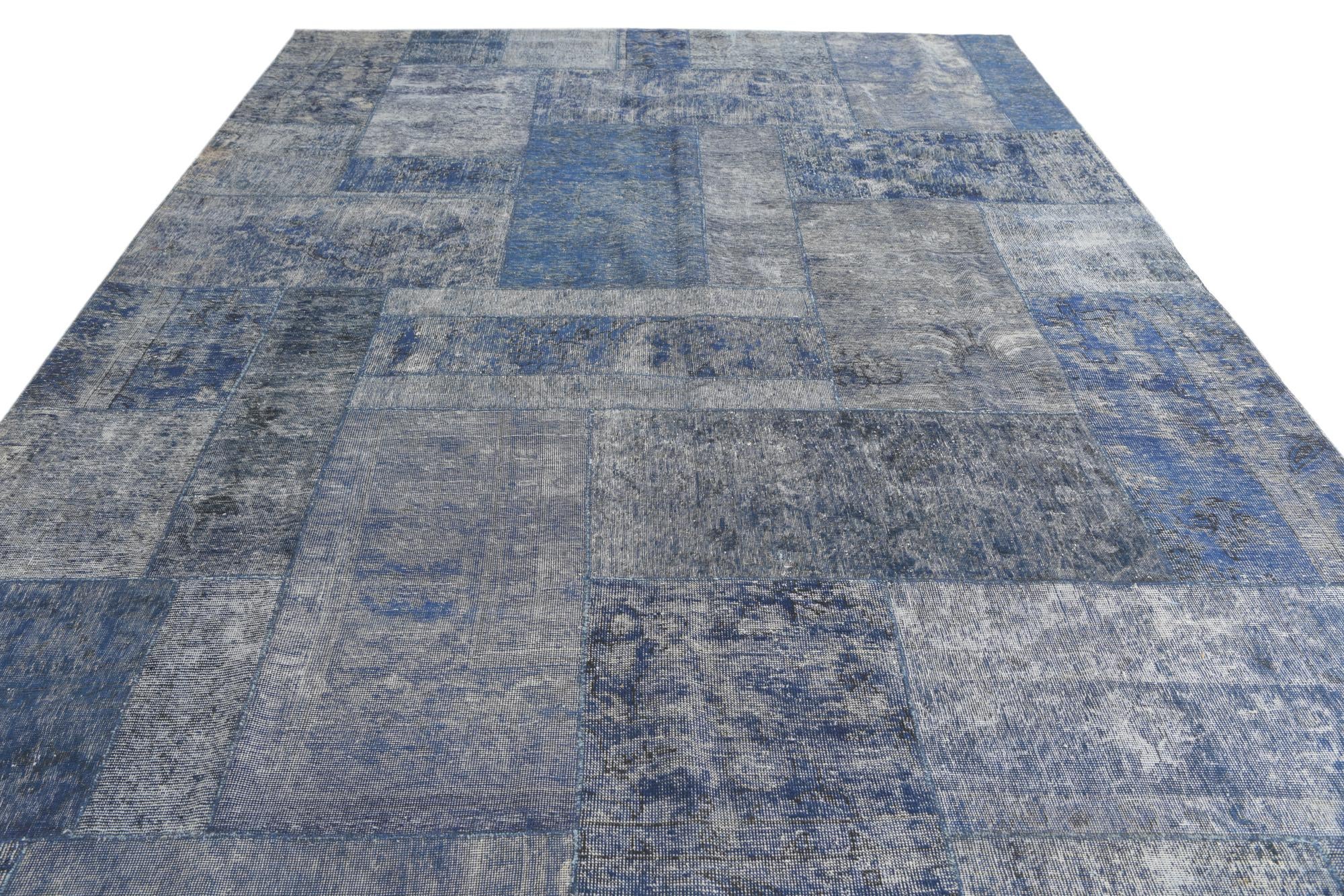 7' 10 x 12' Hand Knotted Ultra Vintage Persian Wool Rug