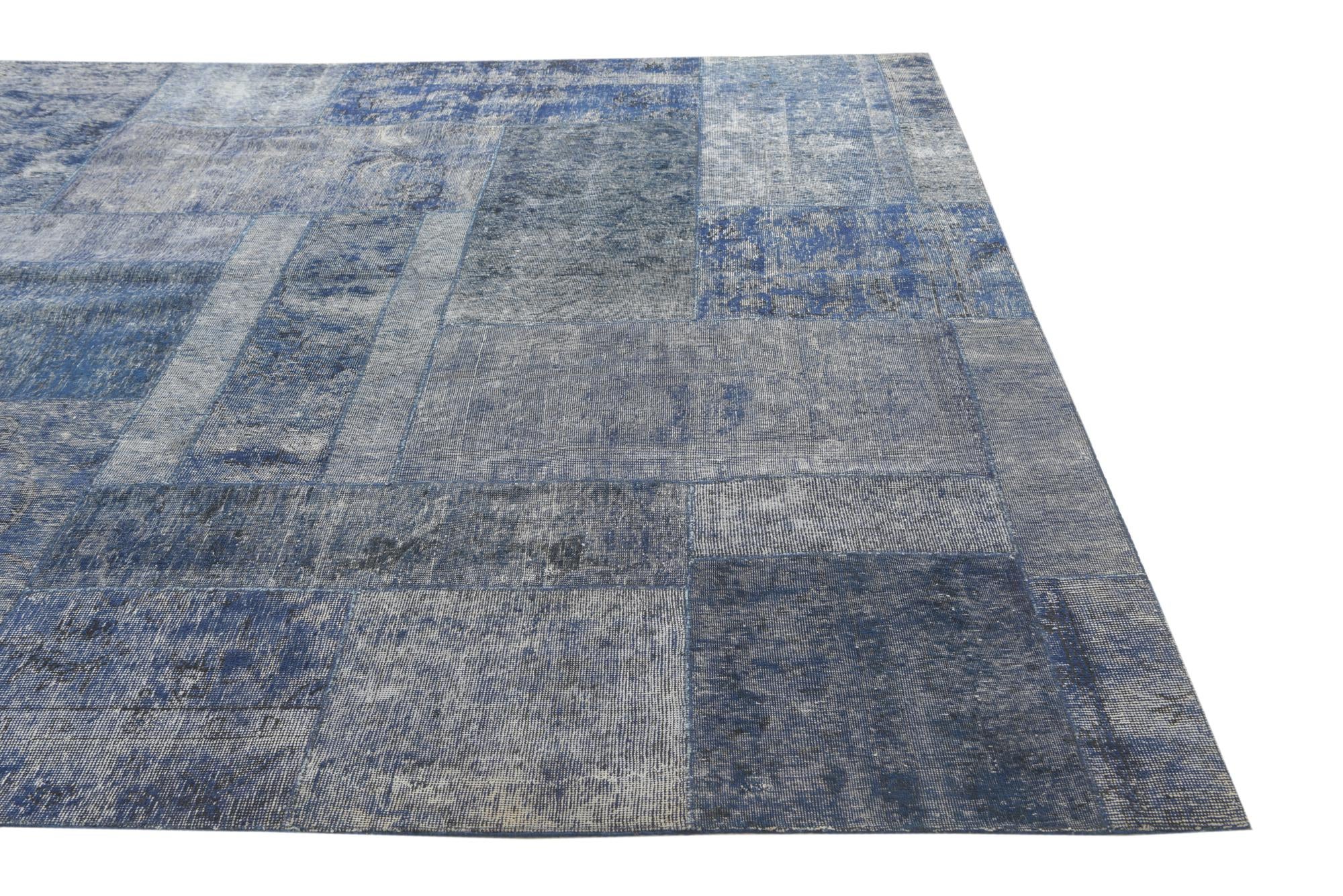 7' 10 x 12' Hand Knotted Ultra Vintage Persian Wool Rug