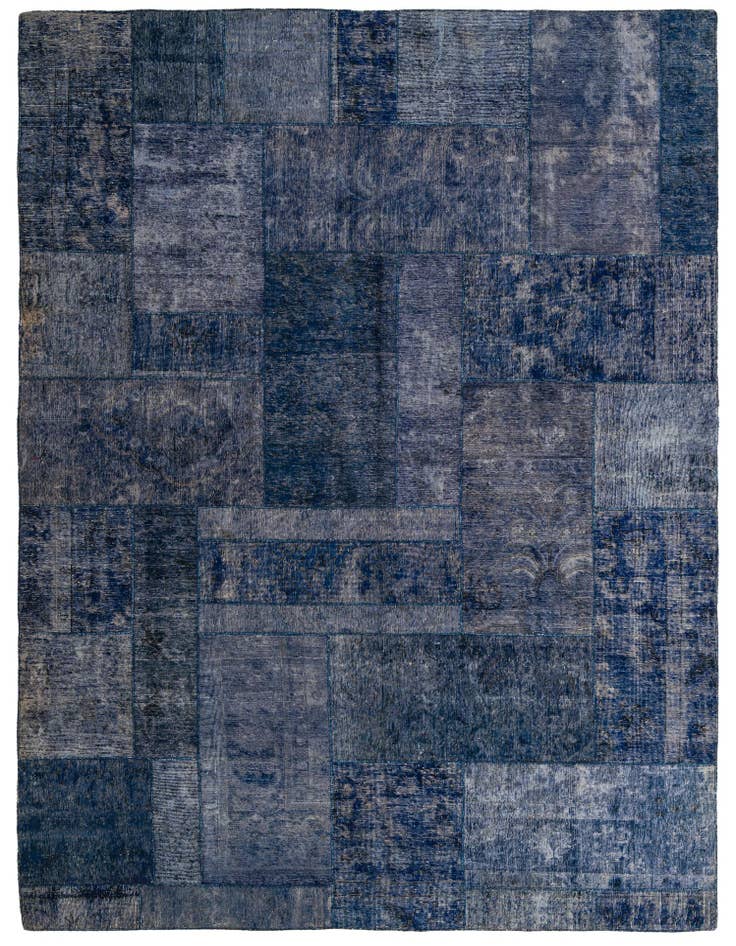Detail image of 7' 10 x 12' Hand Knotted Ultra Vintage Persian Wool Rug