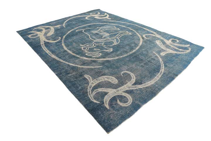 9' 4 x 11' 10 Hand Knotted Ultra Vintage Persian Wool Rug