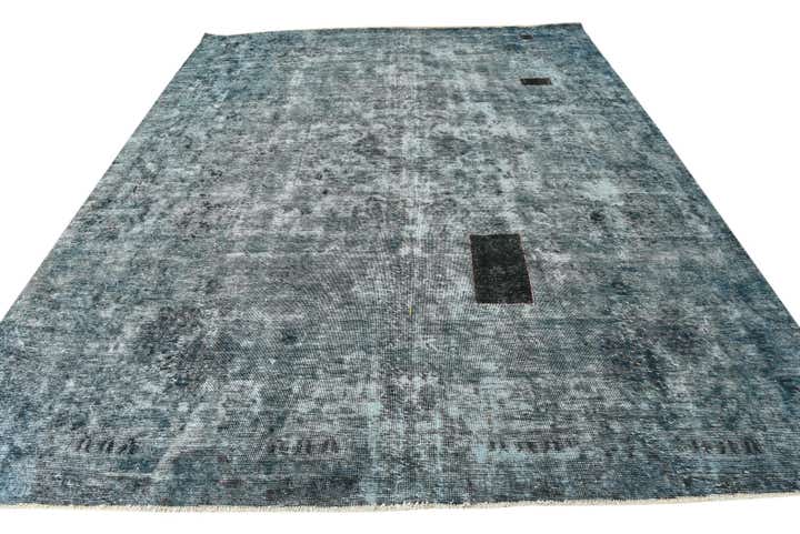 9' 4 x 11' 6 Hand Knotted Ultra Vintage Persian Wool Rug