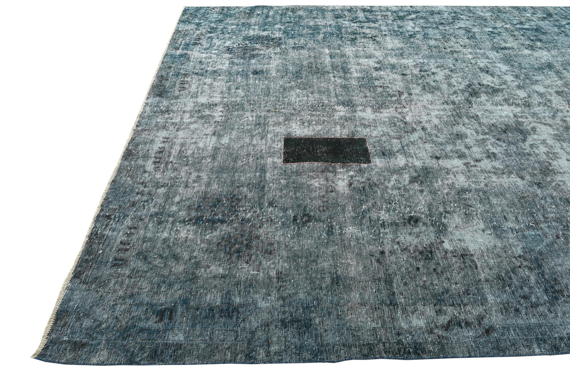 9' 4 x 11' 6 Hand Knotted Ultra Vintage Persian Wool Rug