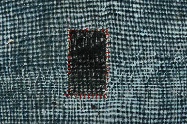 Detail image of 9' 4 x 11' 6 Hand Knotted Ultra Vintage Persian Wool Rug