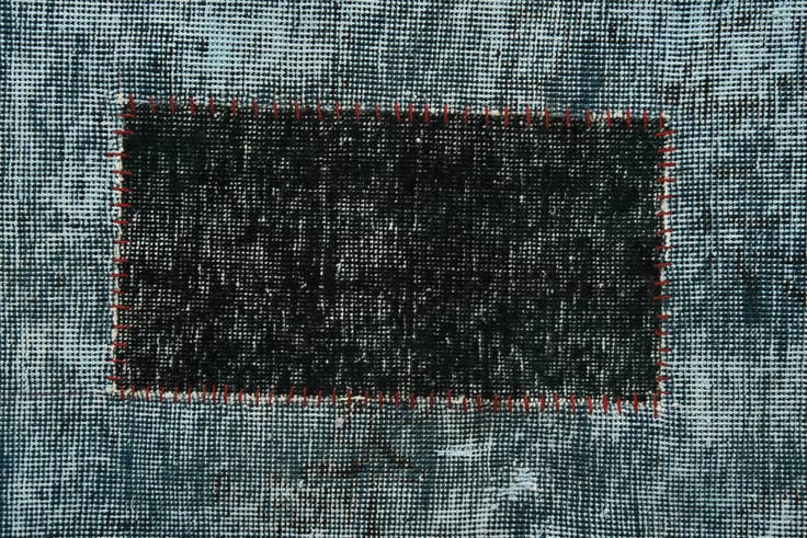 Detail image of 9' 4 x 11' 6 Hand Knotted Ultra Vintage Persian Wool Rug