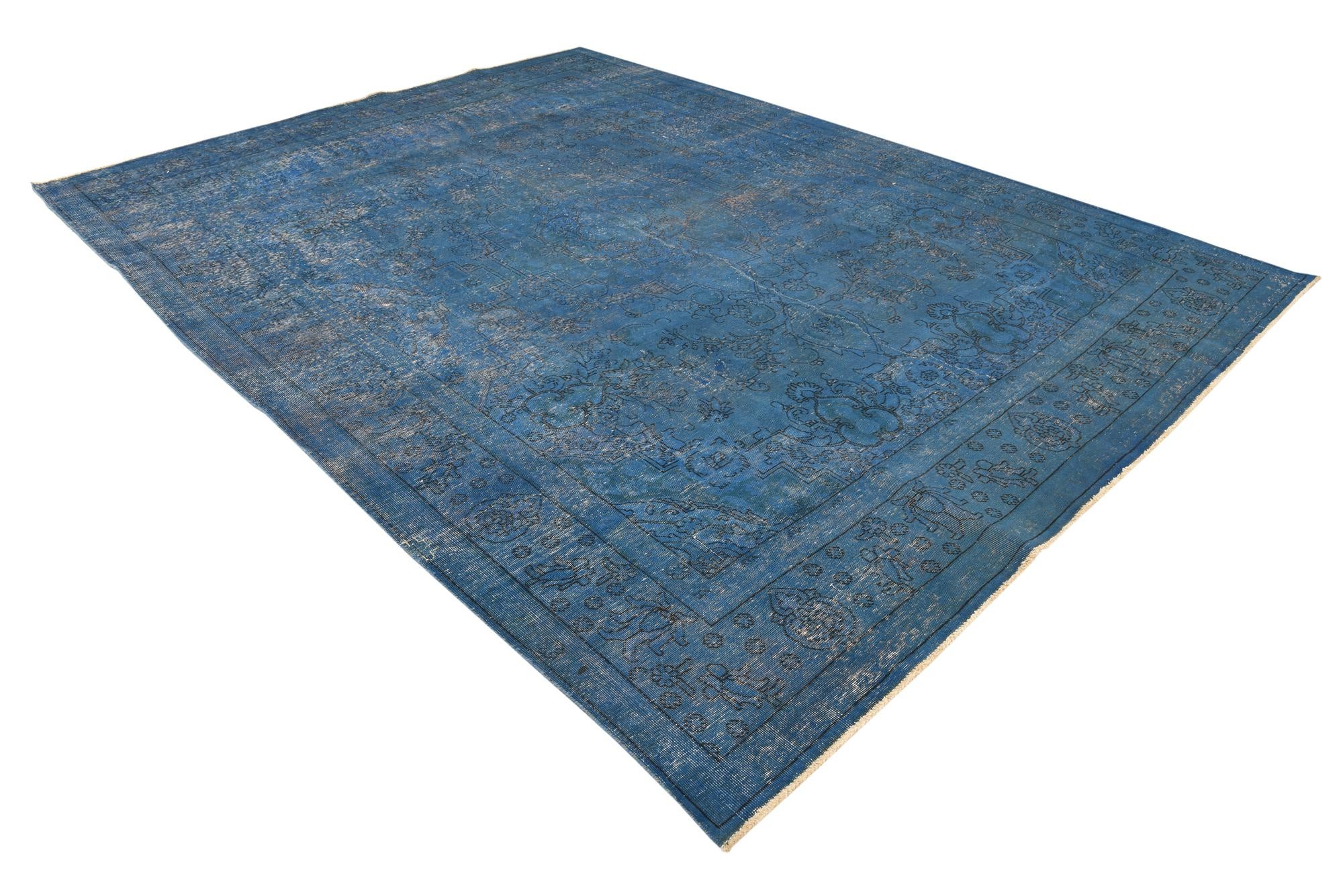 9' 6 x 12' 10 Hand Knotted Ultra Vintage Persian Wool Rug