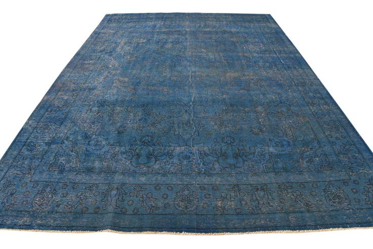 Detail image of 9' 6 x 12' 10 Hand Knotted Ultra Vintage Persian Wool Rug