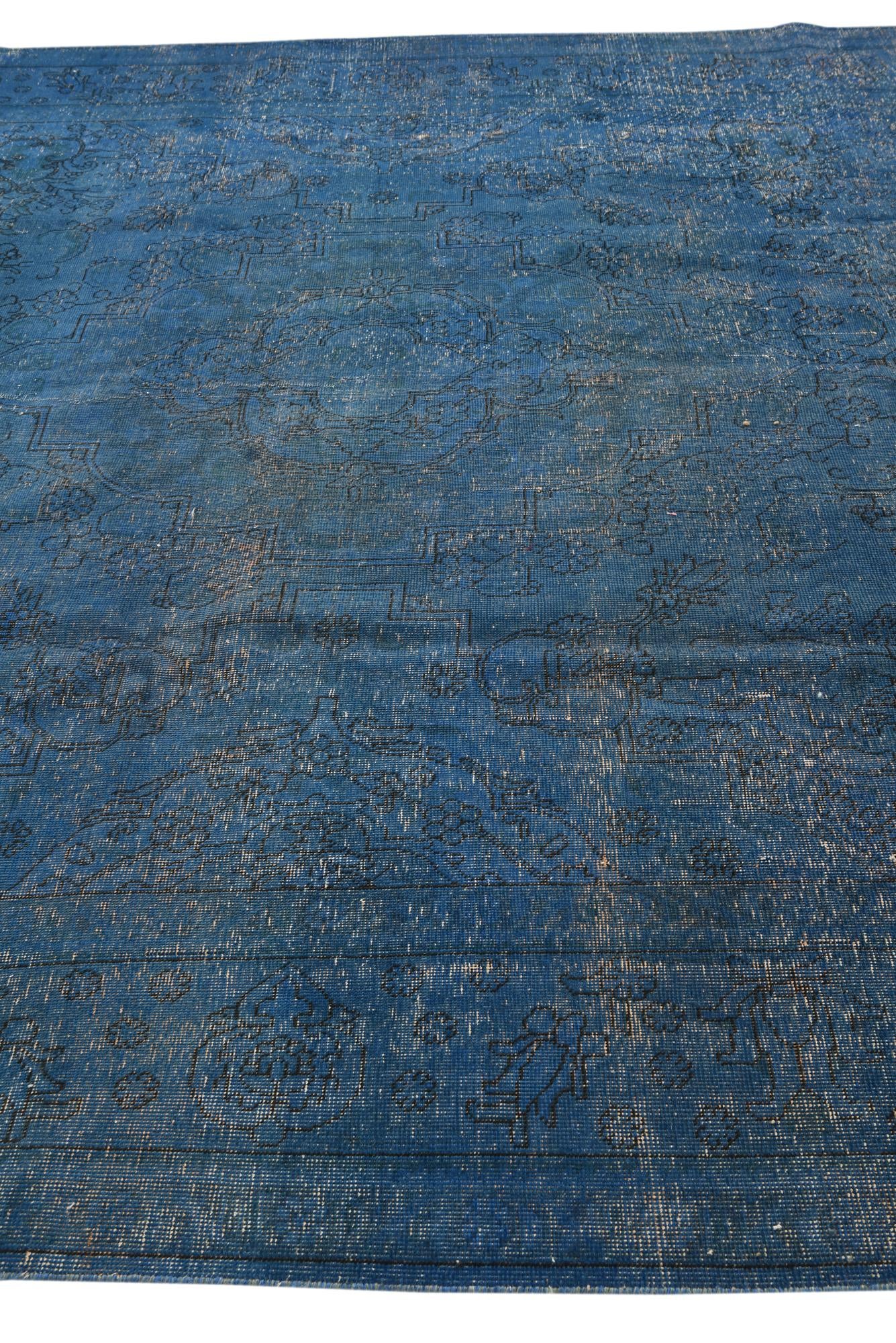 9' 6 x 12' 10 Hand Knotted Ultra Vintage Persian Wool Rug