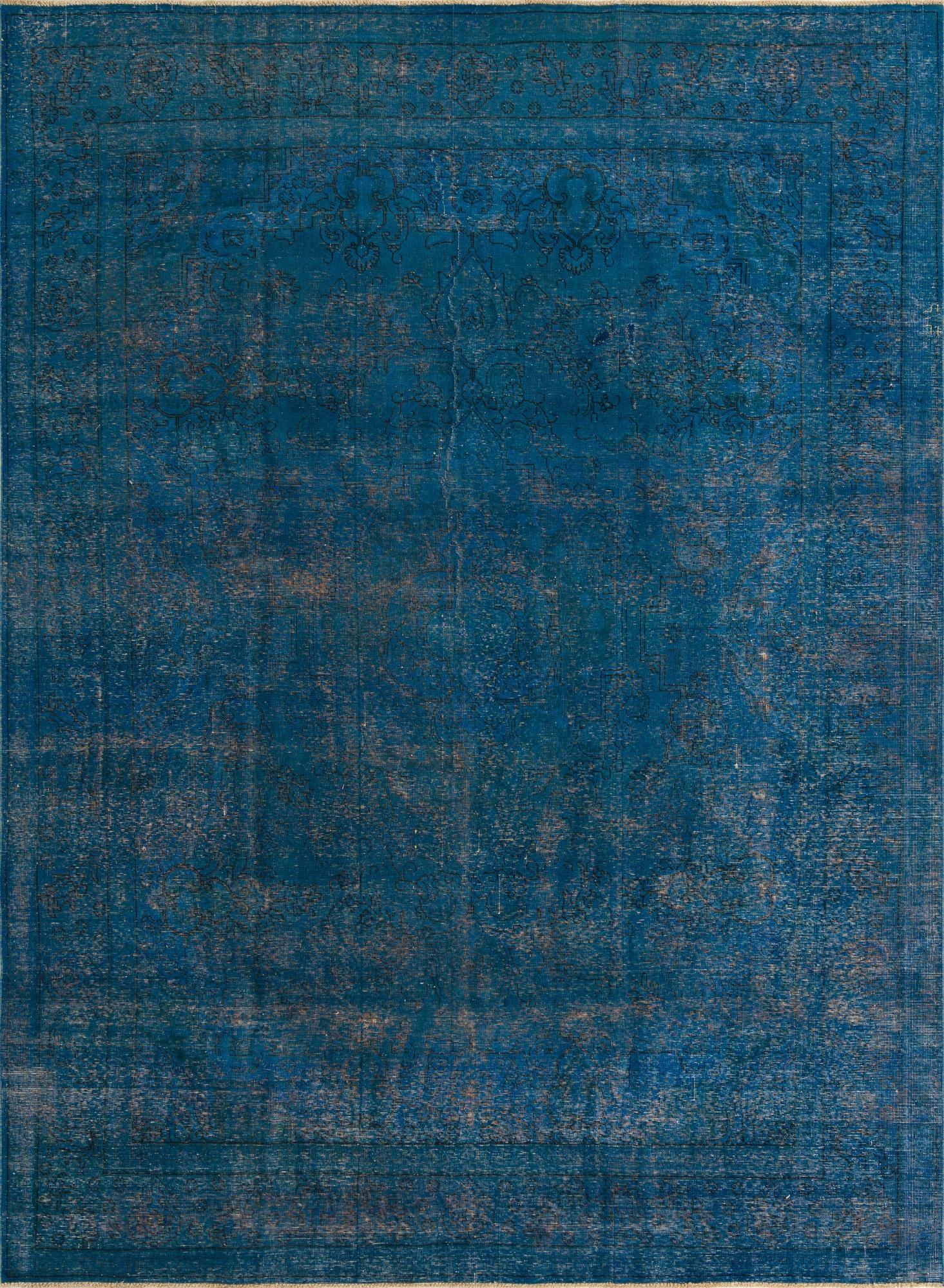 9' 6 x 12' 10 Hand Knotted Ultra Vintage Persian Wool Rug