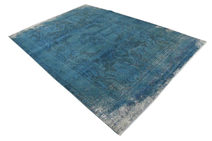 Detail image of 6' 4 x 9' 3 Hand Knotted Ultra Vintage Persian Wool Rug