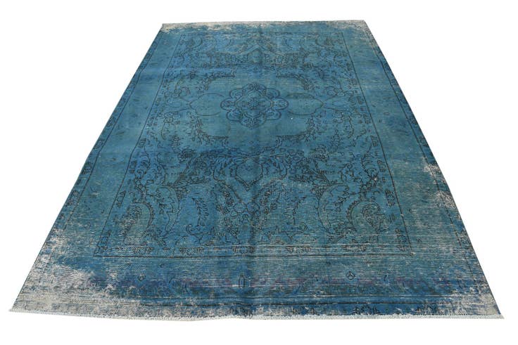 Detail image of 6' 4 x 9' 3 Hand Knotted Ultra Vintage Persian Wool Rug