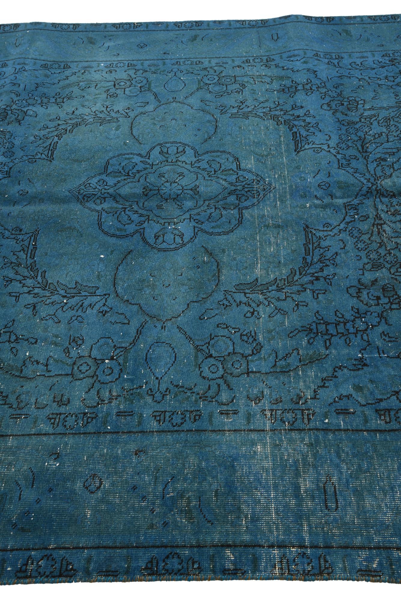 6' 4 x 9' 3 Hand Knotted Ultra Vintage Persian Wool Rug