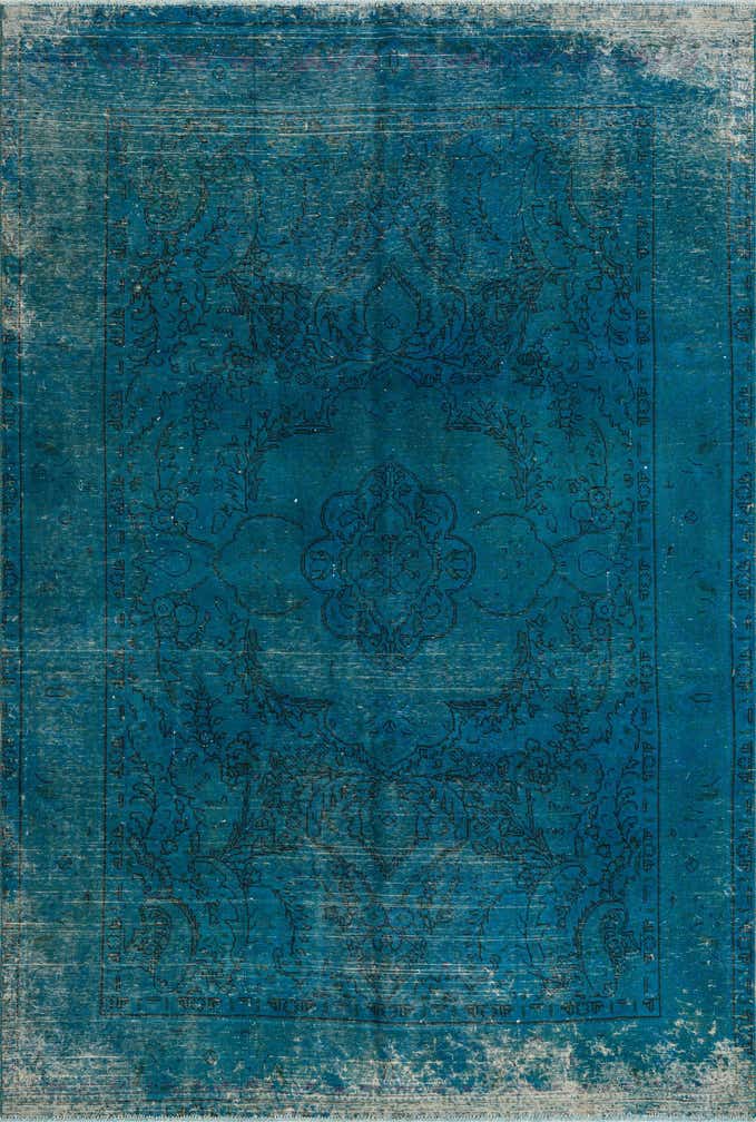 6' 4 x 9' 3 Hand Knotted Ultra Vintage Persian Wool Rug