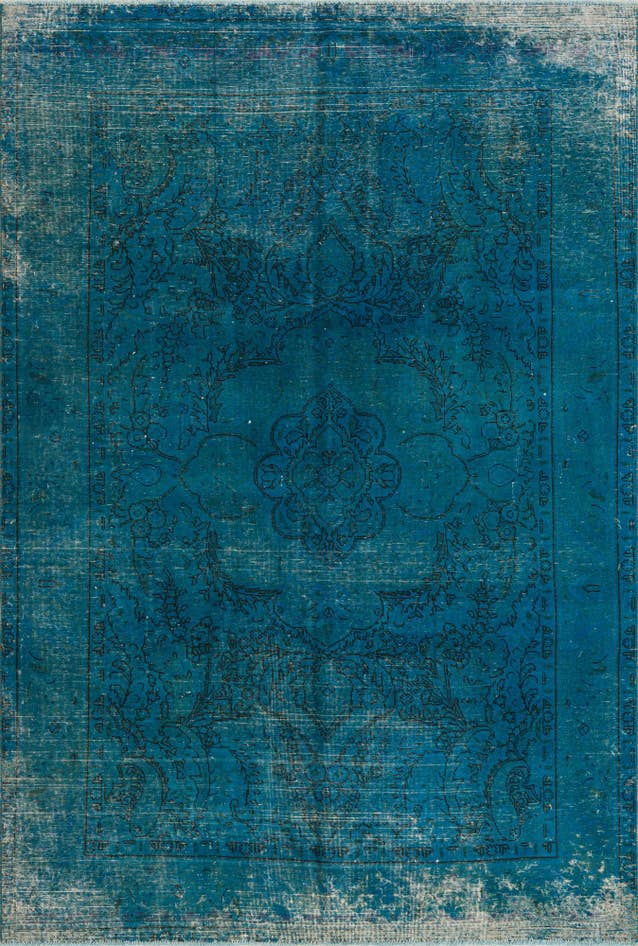 Detail image of 6' 4 x 9' 3 Hand Knotted Ultra Vintage Persian Wool Rug