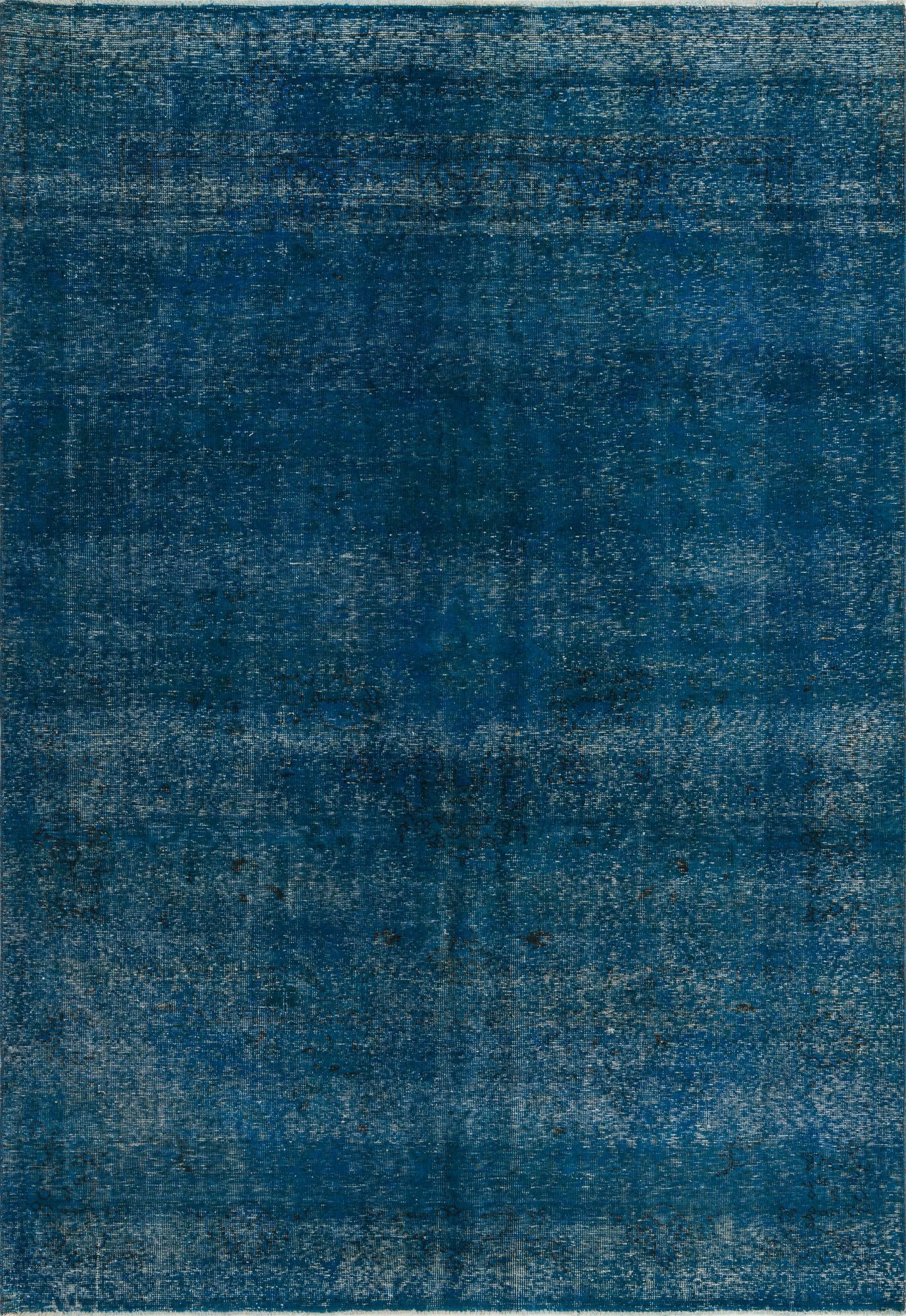 6' 8 x 9' 8 Hand Knotted Ultra Vintage Persian Wool Rug