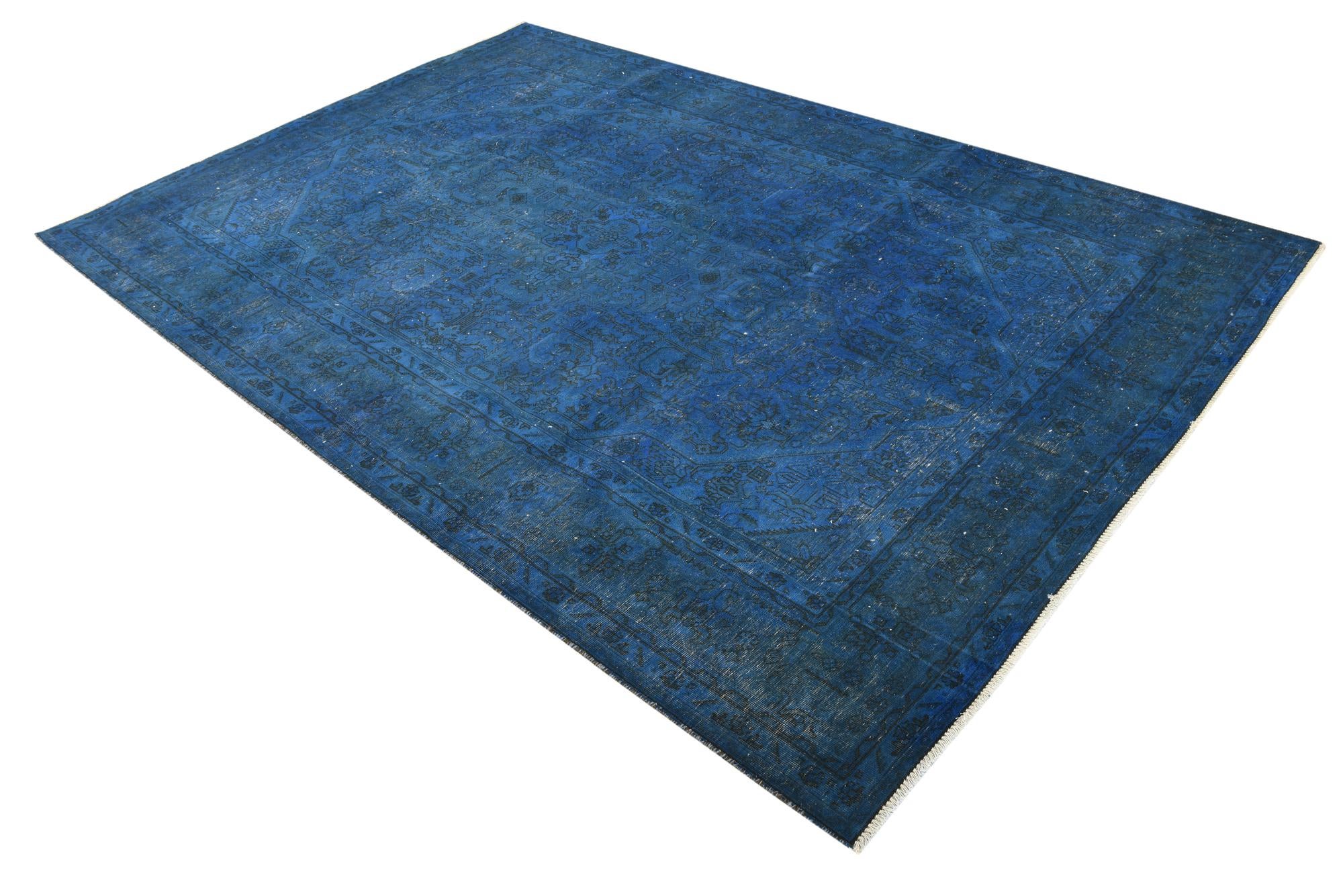 6' 4 x 9' 8 Hand Knotted Ultra Vintage Persian Wool Rug