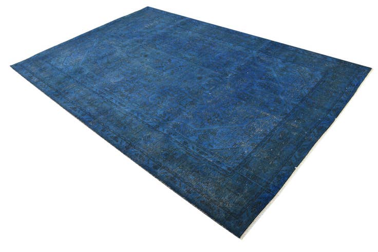 Detail image of 6' 4 x 9' 8 Hand Knotted Ultra Vintage Persian Wool Rug