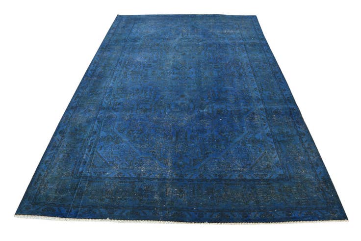 Detail image of 6' 4 x 9' 8 Hand Knotted Ultra Vintage Persian Wool Rug