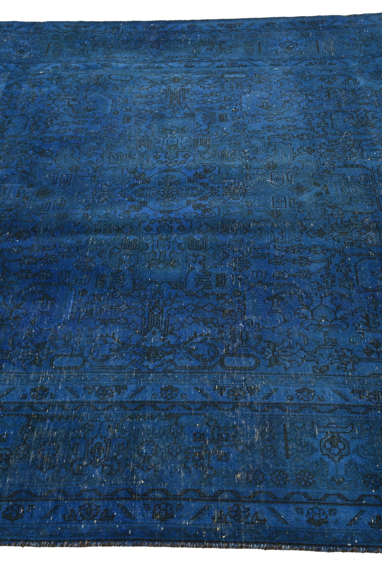 6' 4 x 9' 8 Hand Knotted Ultra Vintage Persian Wool Rug