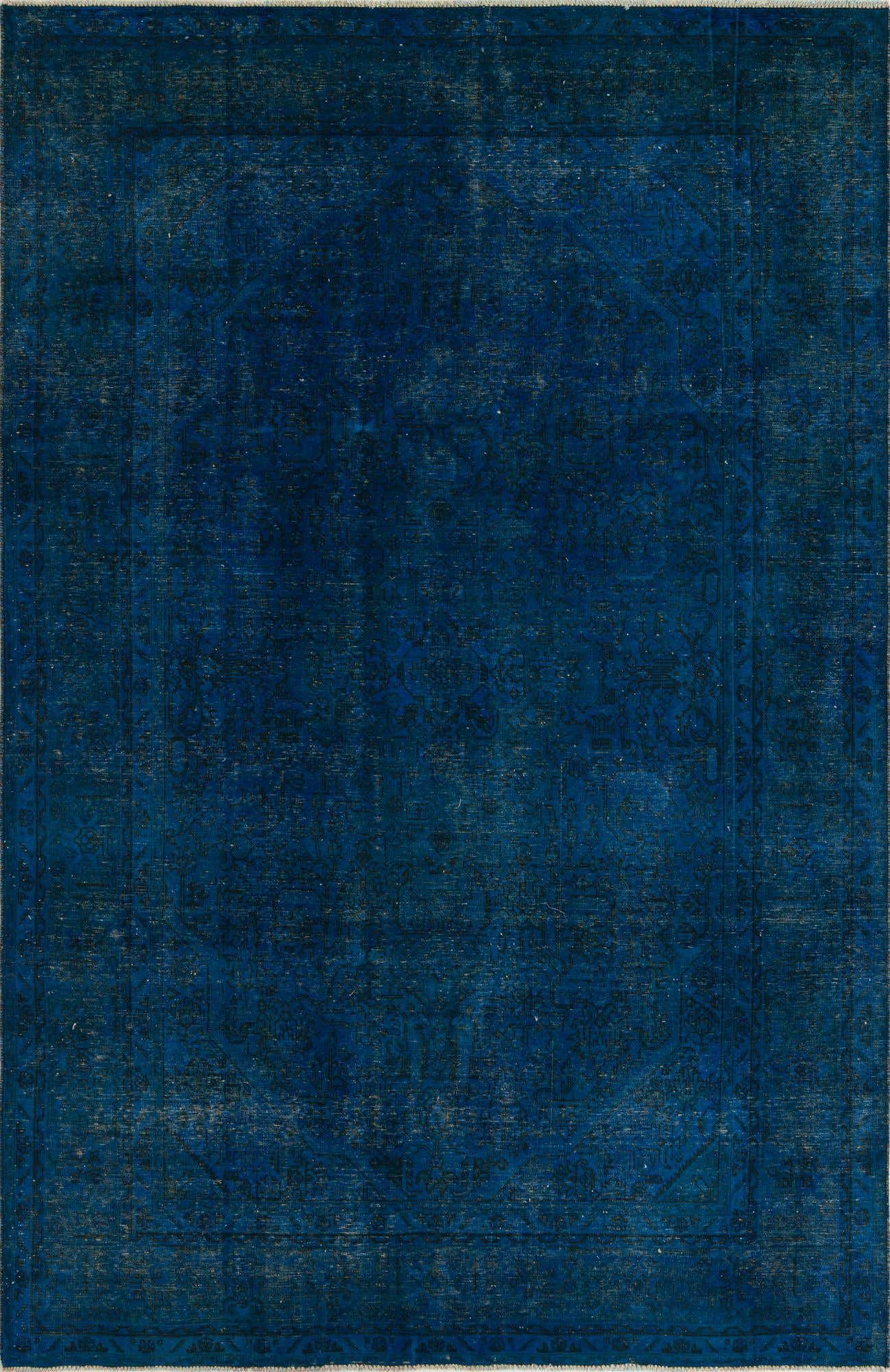 6' 4 x 9' 8 Hand Knotted Ultra Vintage Persian Wool Rug