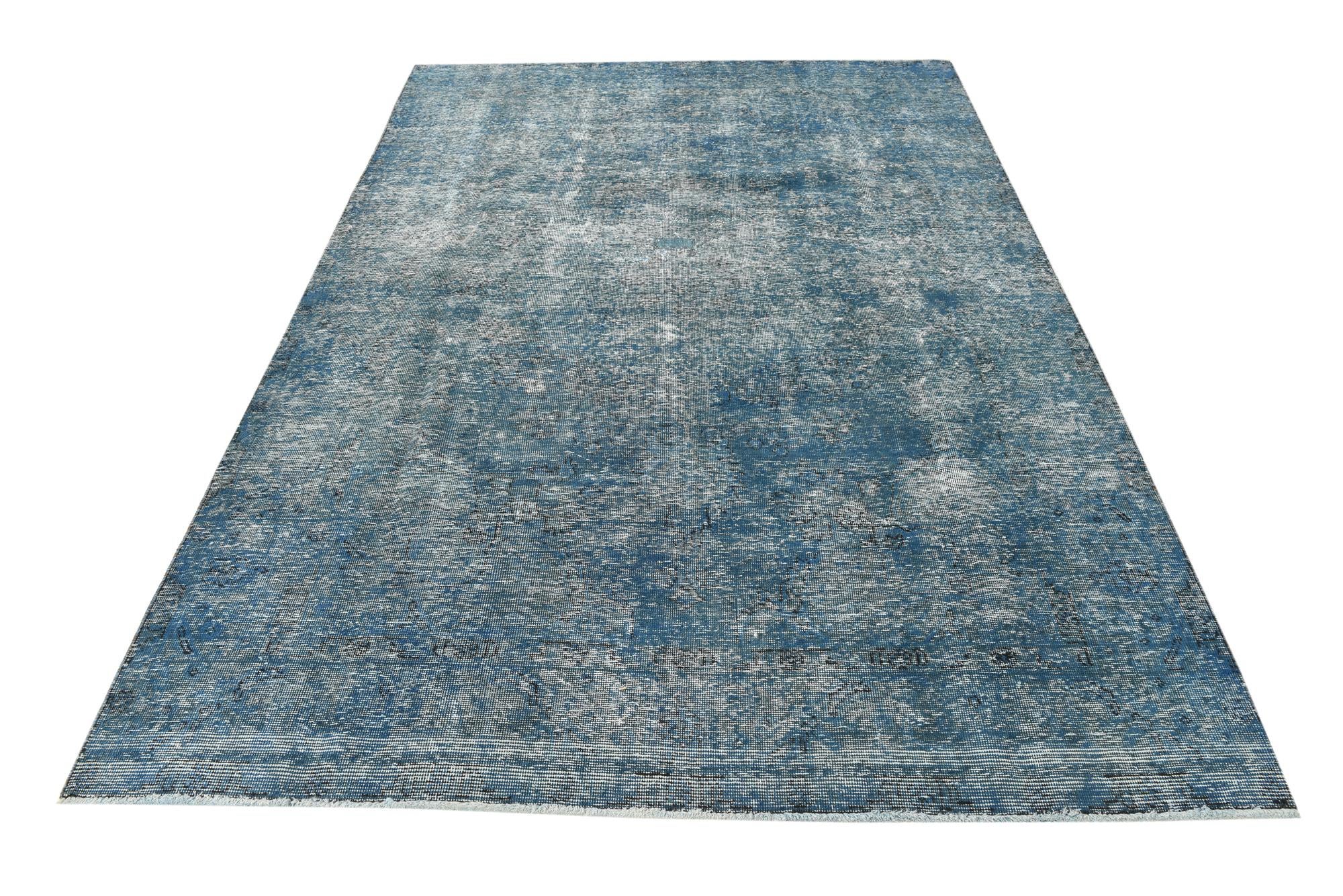 6' 8 x 9' 10 Hand Knotted Ultra Vintage Persian Wool Rug