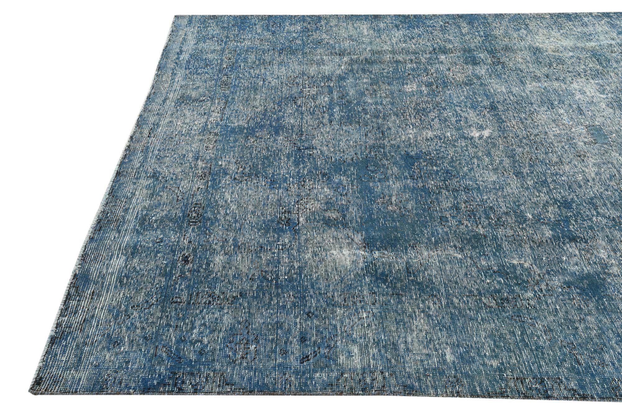 6' 8 x 9' 10 Hand Knotted Ultra Vintage Persian Wool Rug