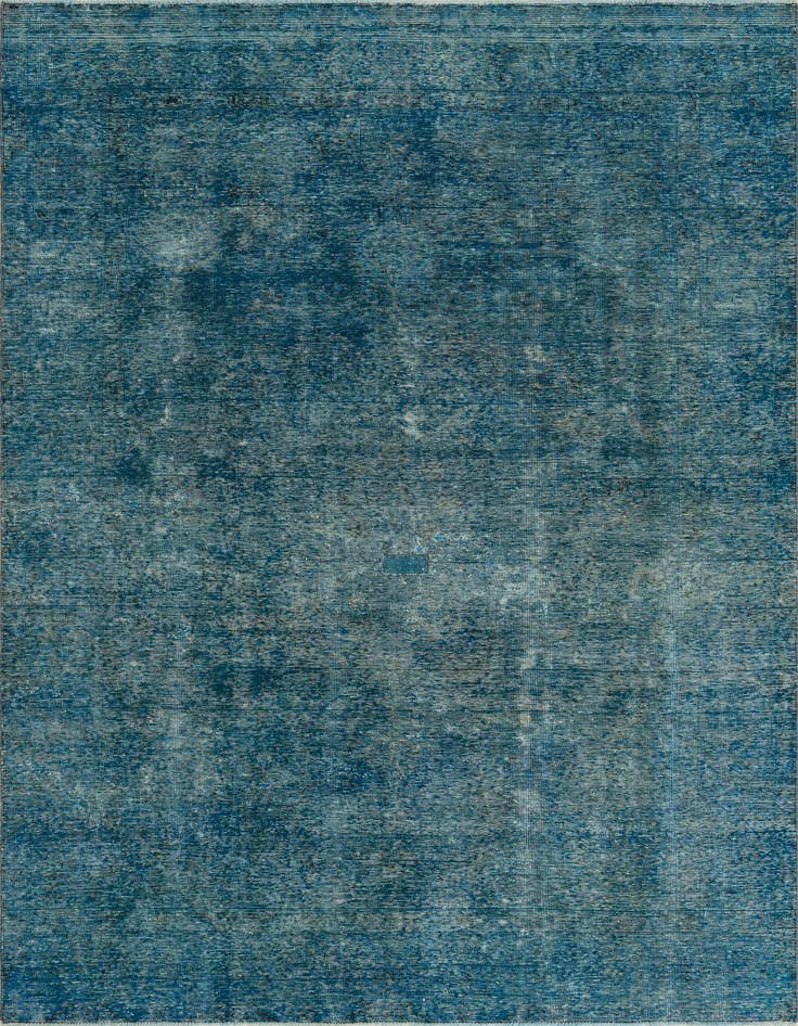 Detail image of 6' 8 x 9' 10 Hand Knotted Ultra Vintage Persian Wool Rug