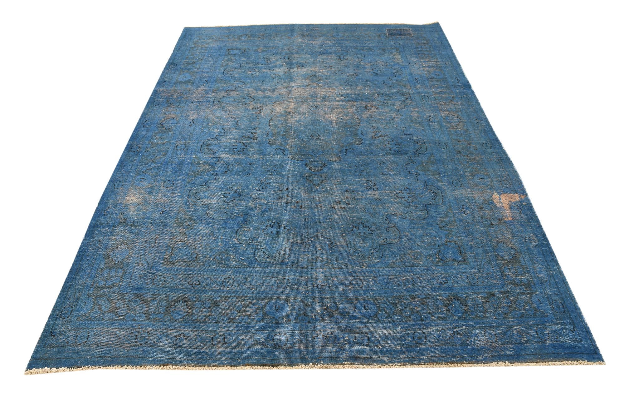 6' 6 x 9' 2 Hand Knotted Ultra Vintage Persian Wool Rug