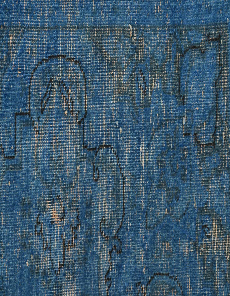 Detail image of 6' 6 x 9' 2  Hand Knotted Ultra Vintage Persian Wool Rug