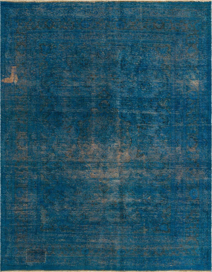 Detail image of 6' 6 x 9' 2 Hand Knotted Ultra Vintage Persian Wool Rug