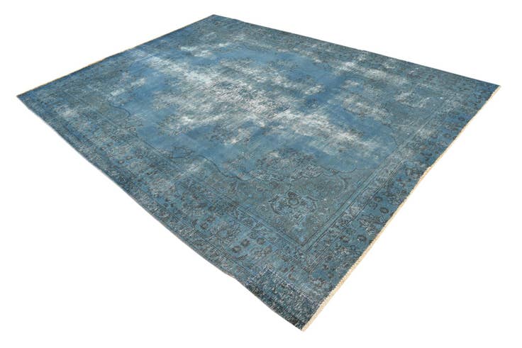 Detail image of 6' 9 x 9' 1 Hand Knotted Ultra Vintage Persian Wool Rug