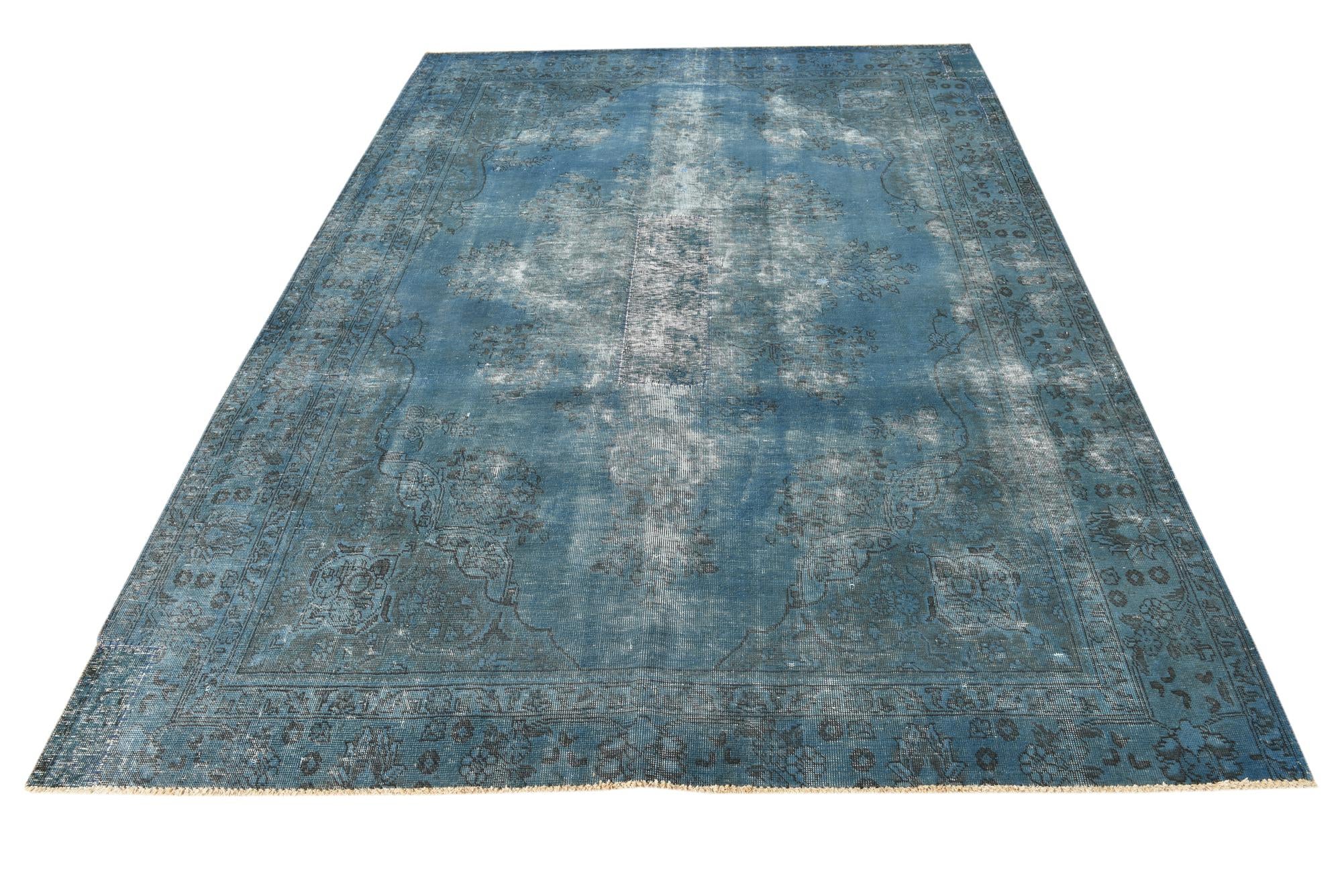 6' 9 x 9' 1 Hand Knotted Ultra Vintage Persian Wool Rug