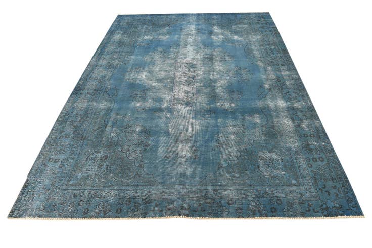 Detail image of 6' 9 x 9' 1 Hand Knotted Ultra Vintage Persian Wool Rug