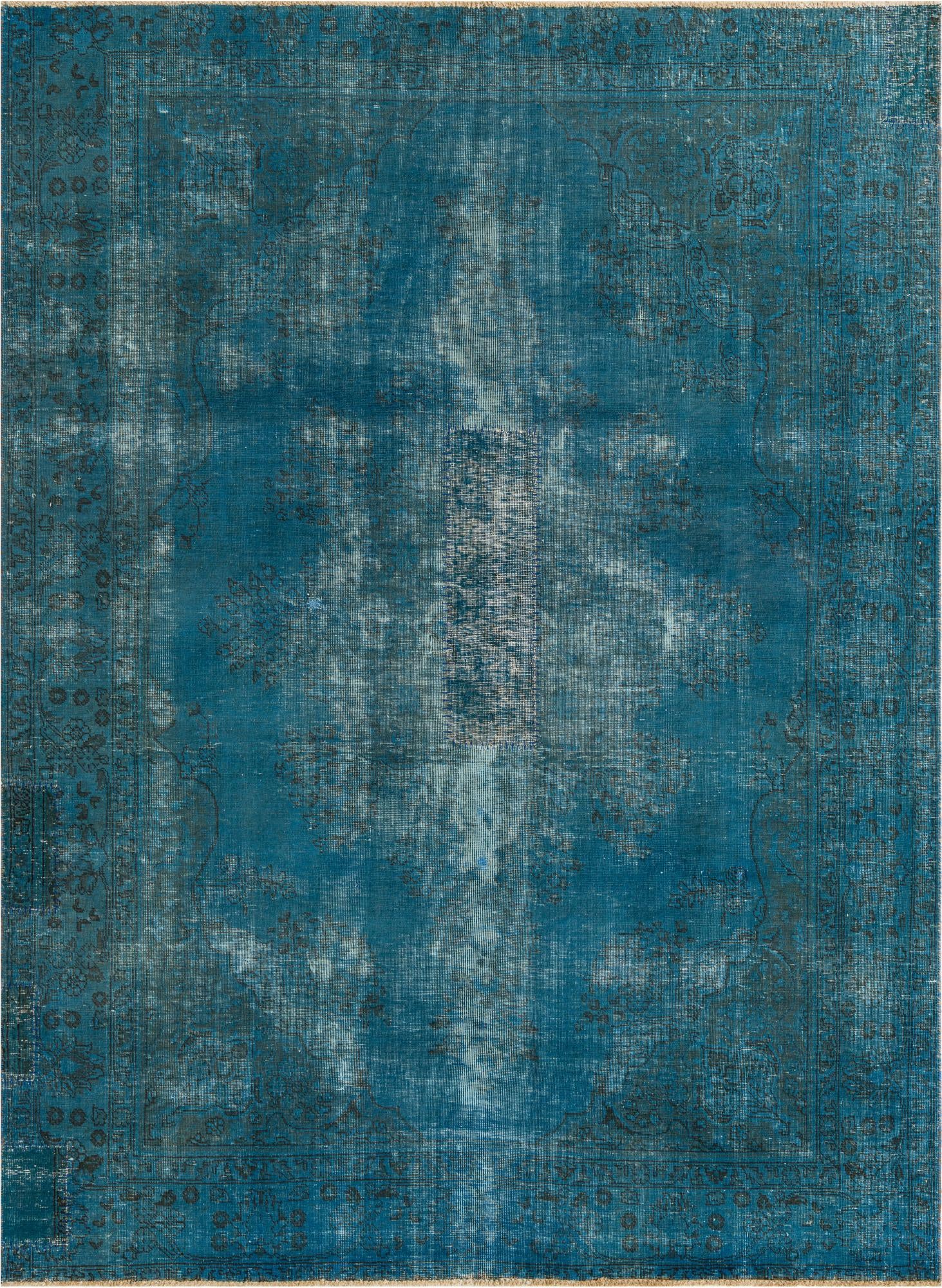 6' 9 x 9' 1 Hand Knotted Ultra Vintage Persian Wool Rug